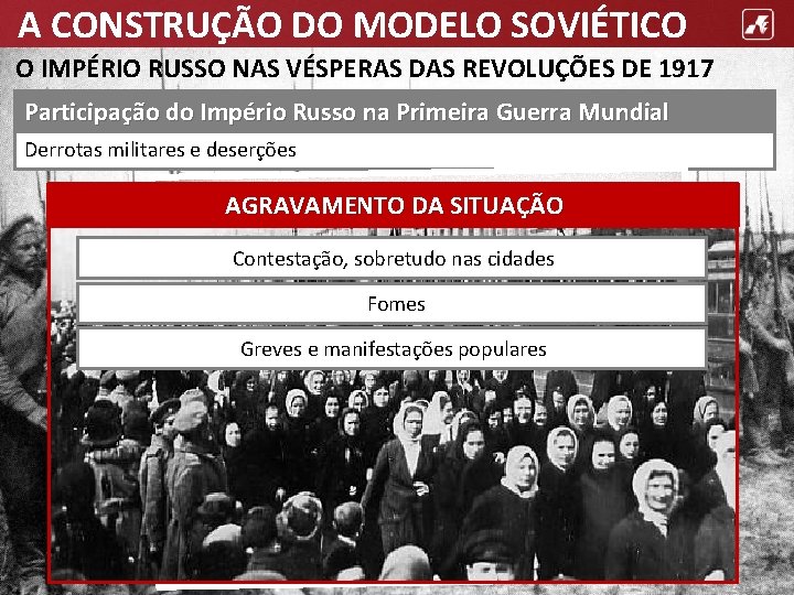 A CONSTRUÇÃO DO MODELO SOVIÉTICO O IMPÉRIO RUSSO NAS VÉSPERAS DAS REVOLUÇÕES DE 1917