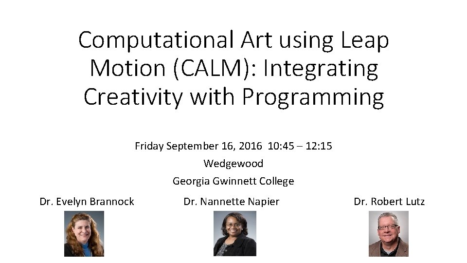 Computational Art using Leap Motion CALM Integrating Creativity