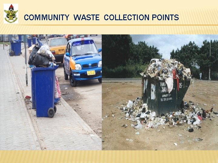 COMMUNITY WASTE COLLECTION POINTS 