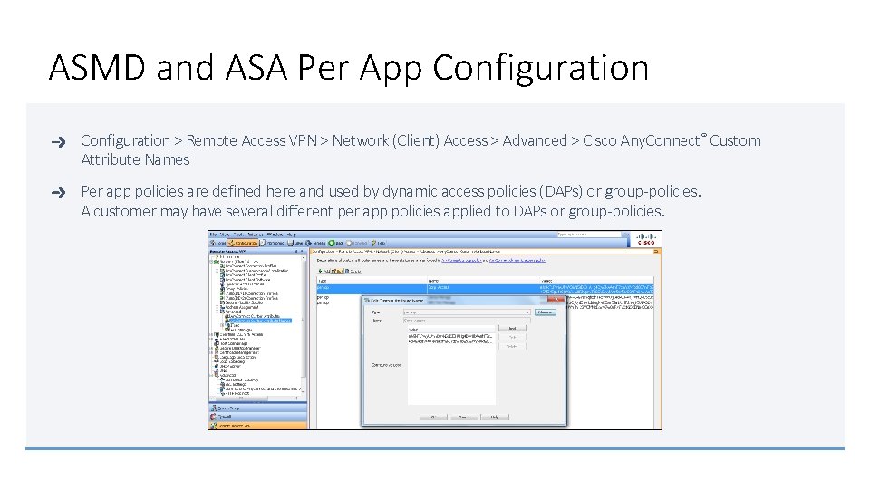 ASMD and ASA Per App Configuration > Remote Access VPN > Network (Client) Access