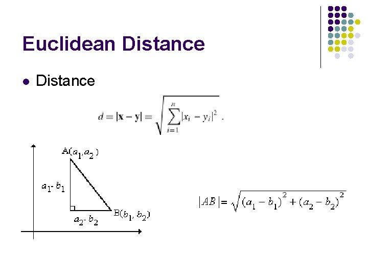 Euclidean Distance l Distance 