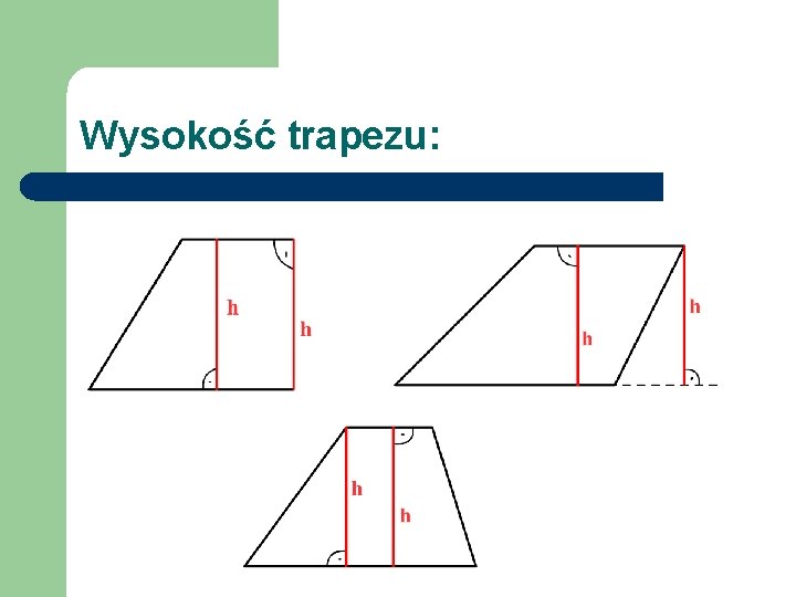 Wysokość trapezu: 