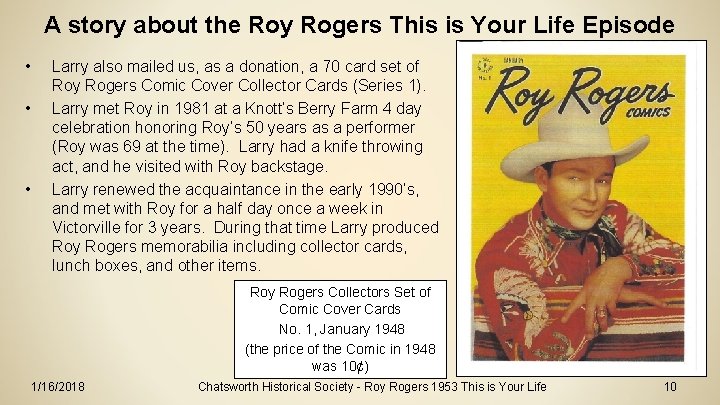 A story about the Roy Rogers This is Your Life Episode • • • A story about the Roy Rogers This is Your Life Episode • • •