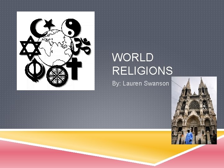 WORLD RELIGIONS By: Lauren Swanson 