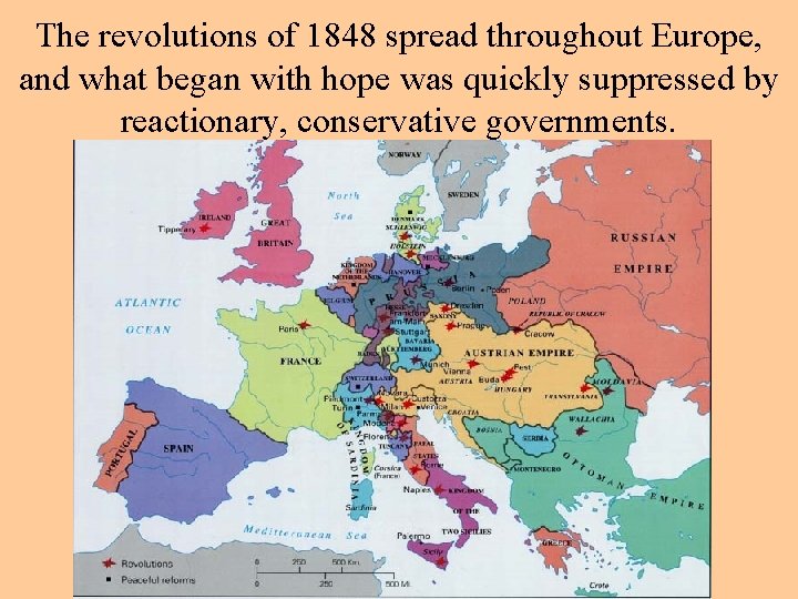 The revolutions of 1848 spread throughout Europe, and what began with hope was quickly