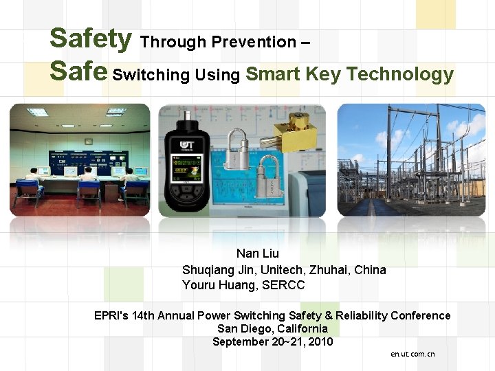 Safety Through Prevention – Safe Switching Using Smart Key Technology LOGO Nan Liu Shuqiang