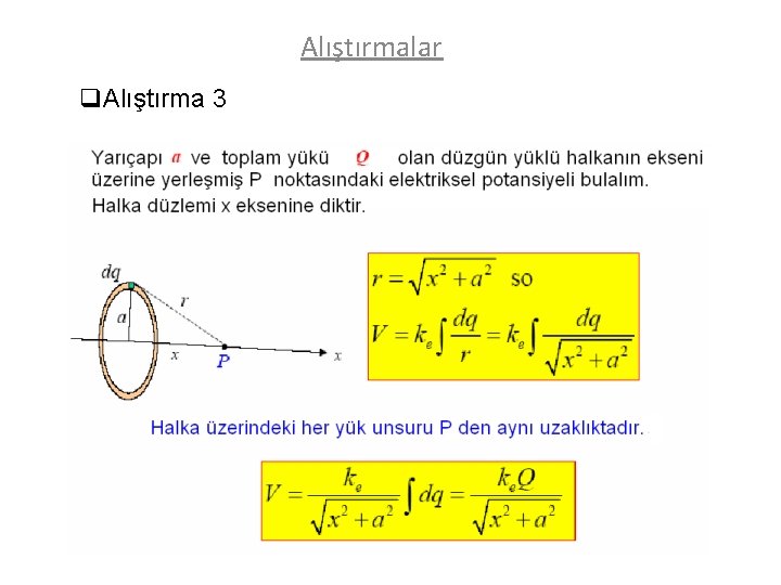 Alıştırmalar q. Alıştırma 3 