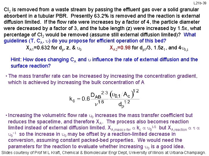 L 21 b-39 Cl 2 is removed from a waste stream by passing the