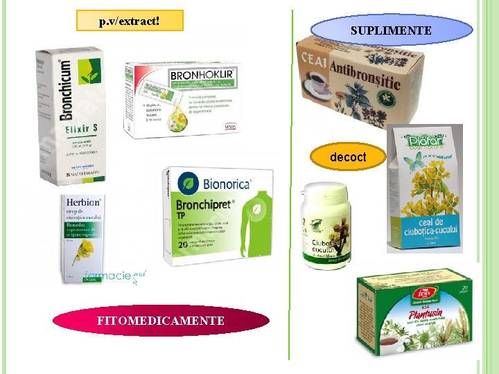 p. v/extract! SUPLIMENTE decoct FITOMEDICAMENTE 