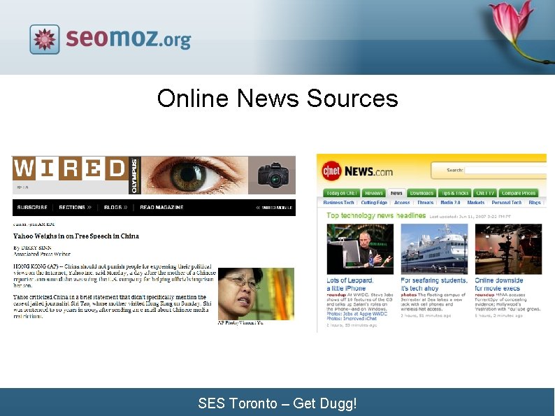 Online News Sources SES Toronto – Get Dugg! 