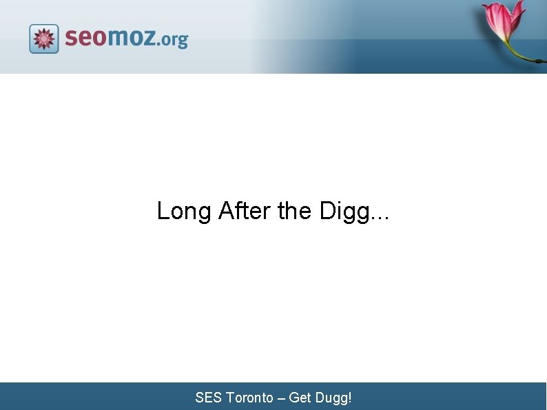 Long After the Digg. . . SES Toronto – Get Dugg! 