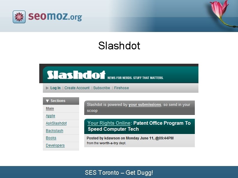 Slashdot SES Toronto – Get Dugg! Slashdot SES Toronto – Get Dugg!