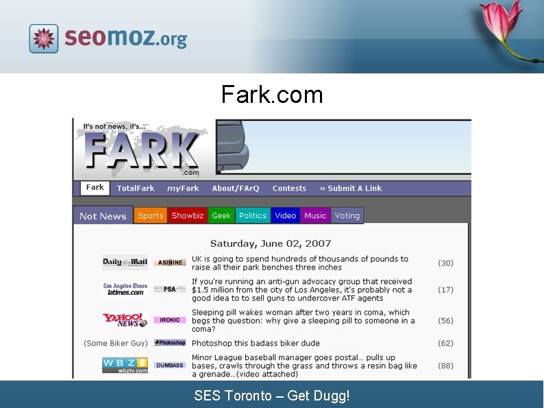 Fark. com SES Toronto – Get Dugg! 