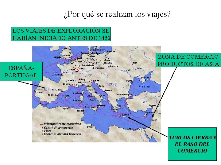 ¿Por qué se realizan los viajes? LOS VIAJES DE EXPLORACIÓN SE HABÍAN INICIADO ANTES