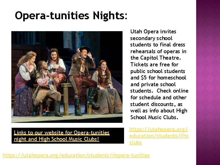 Opera-tunities Nights: Utah Opera invites secondary school students to final dress rehearsals of operas
