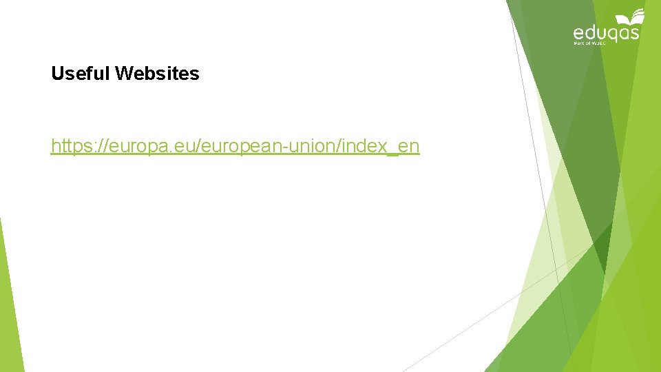 Useful Websites https: //europa. eu/european-union/index_en Law LA 2: European Law 