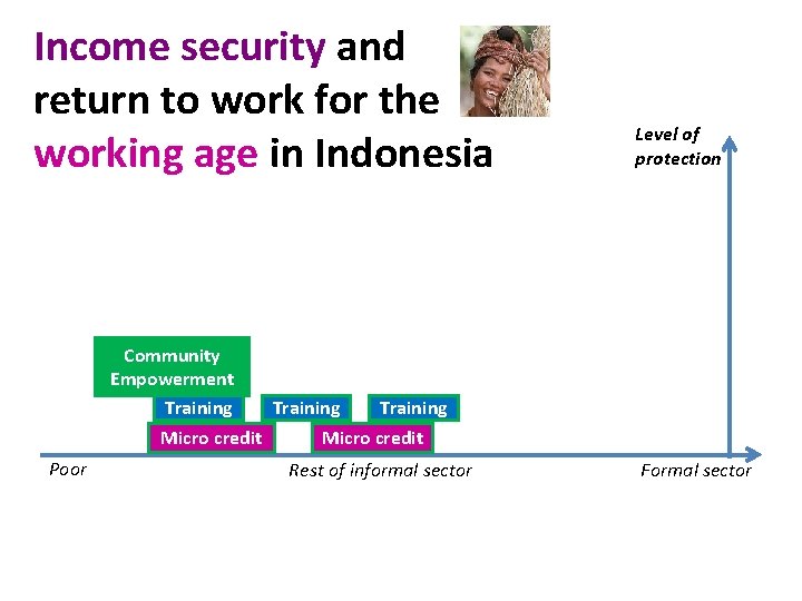 Income security and return to work for the working age in Indonesia Level of