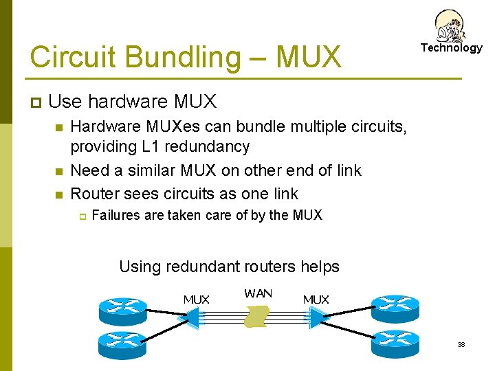 Circuit Bundling – MUX p Technology Use hardware MUX n n n Hardware MUXes