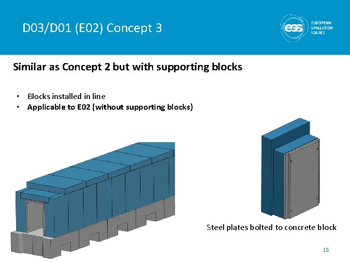 D 03/D 01 (E 02) Concept 3 Similar as Concept 2 but with supporting