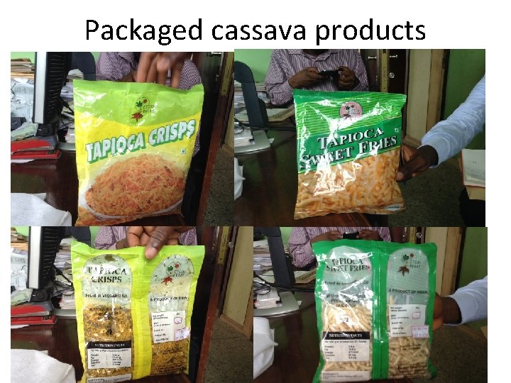 Packaged cassava products 