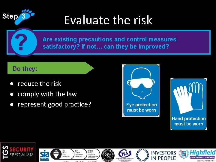 Precautions Over Risk Example Risk Assessment Module 5 Definitions Hazard Something with