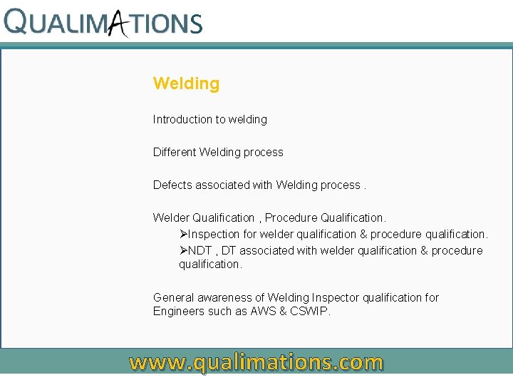 S Welding Introduction to welding Different Welding process Defects associated with Welding process. Welder