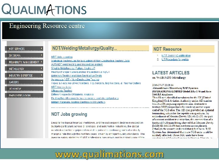 S www. qualimations. com 