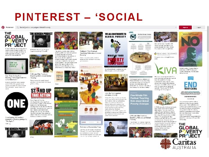 PINTEREST – ‘SOCIAL JUSTICE’ BOARDS 