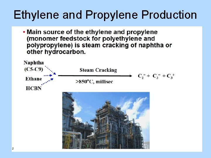 Ethylene and Propylene Production 