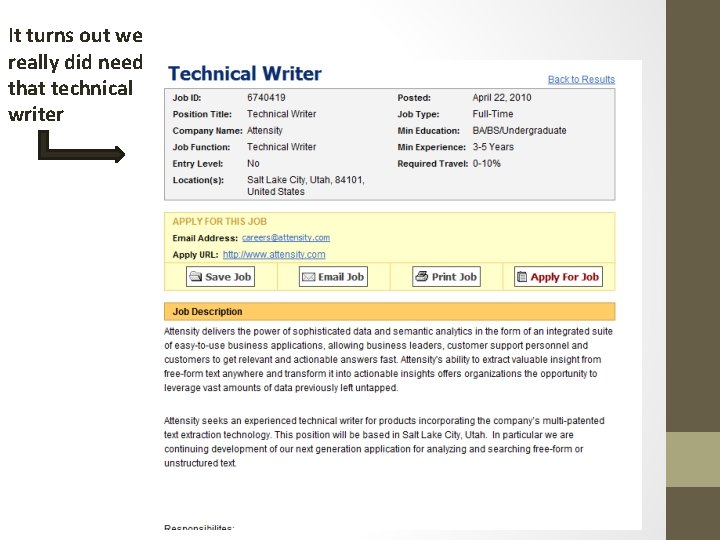 It turns out we really did need that technical writer It turns out we really did need that technical writer