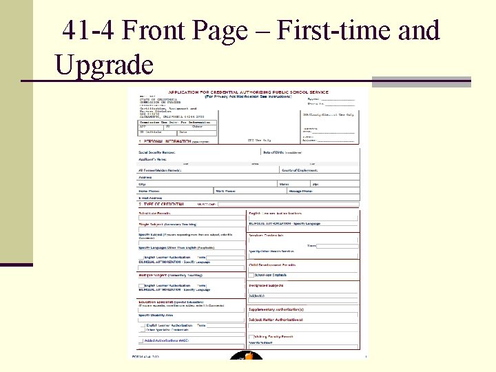 41 -4 Front Page – First-time and Upgrade 