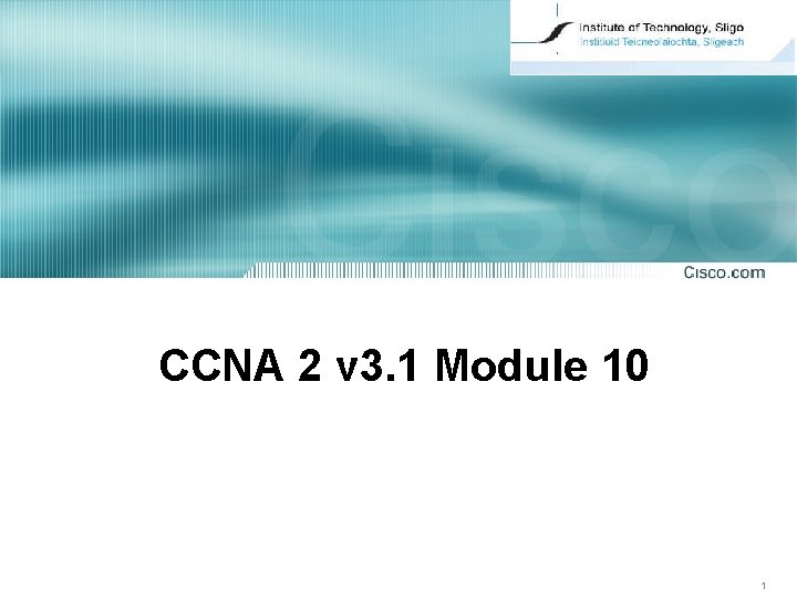 CCNA 2 v 3. 1 Module 10 1 