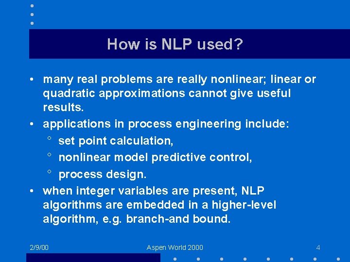 Recent Developments in Optimization and their Impact on