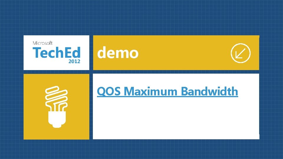 demo QOS Maximum Bandwidth 