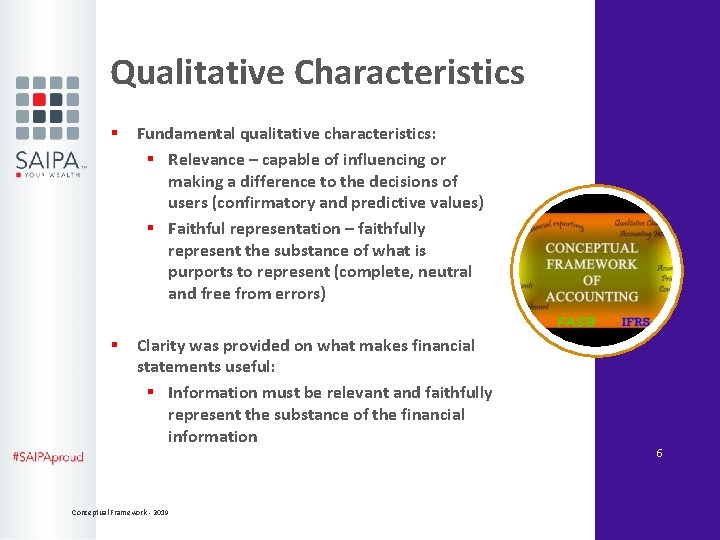 Qualitative Characteristics § Fundamental qualitative characteristics: § Relevance – capable of influencing or making
