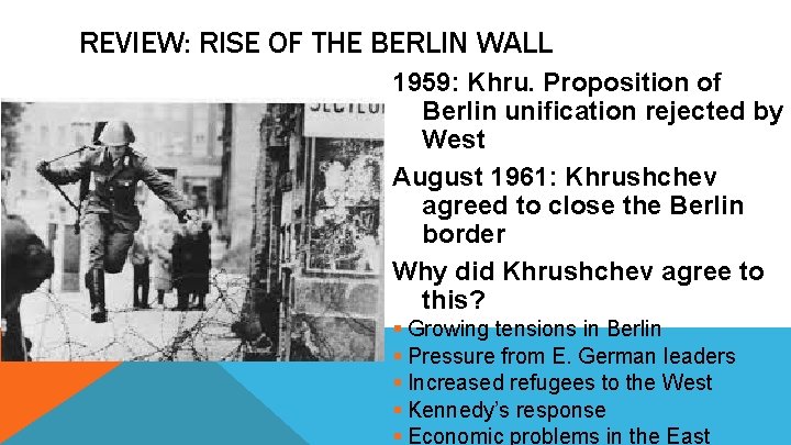 REVIEW: RISE OF THE BERLIN WALL 1959: Khru. Proposition of Berlin unification rejected by