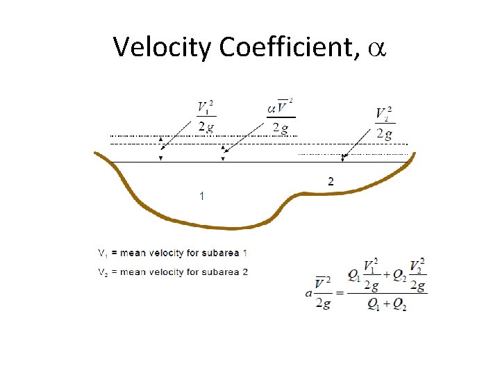 Velocity Coefficient, 