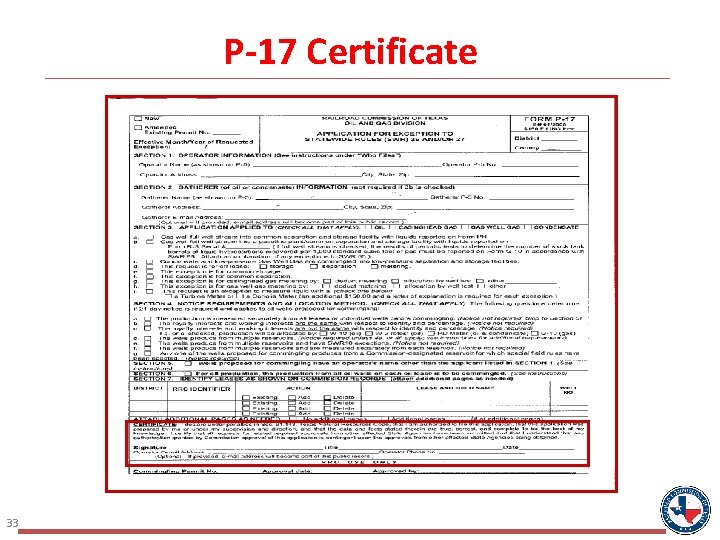 P-17 Certificate 33 P-17 Certificate 33
