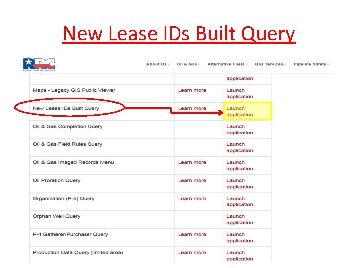 New Lease IDs Built Query New Lease IDs Built Query
