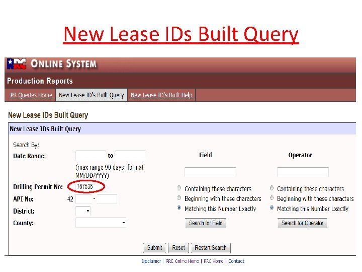 New Lease IDs Built Query New Lease IDs Built Query