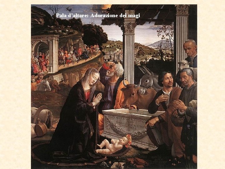 Pala d’altare: Adorazione dei magi 