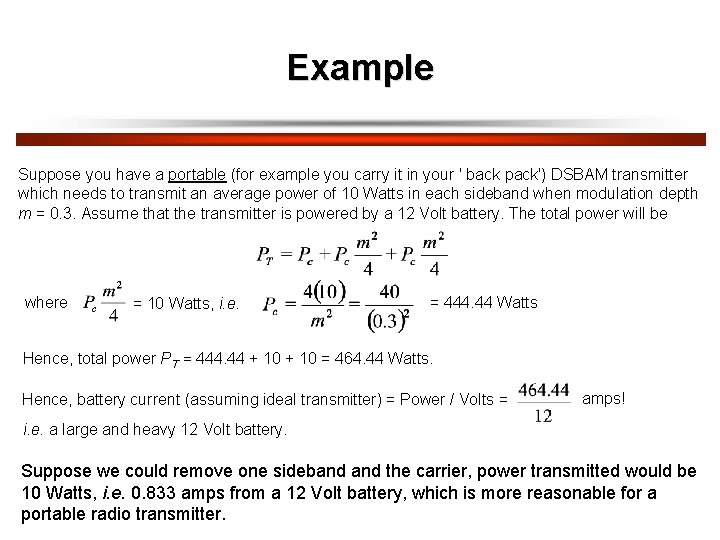 Example Suppose you have a portable (for example you carry it in your '