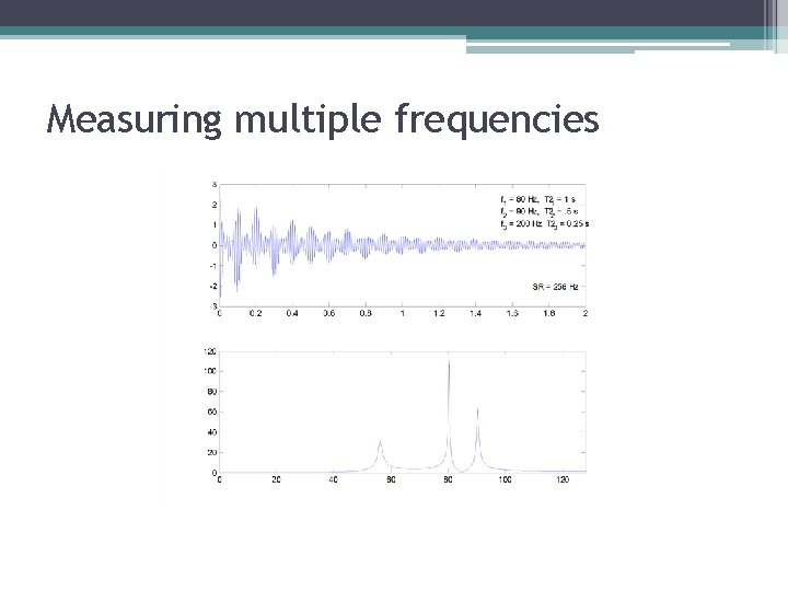 Measuring multiple frequencies Measuring multiple frequencies