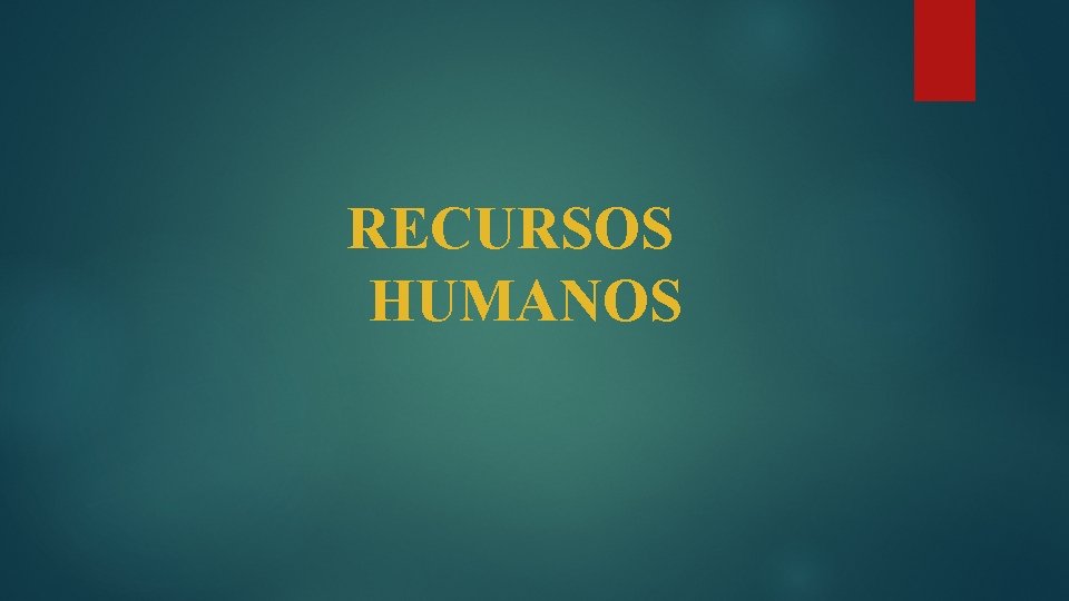 RECURSOS HUMANOS 