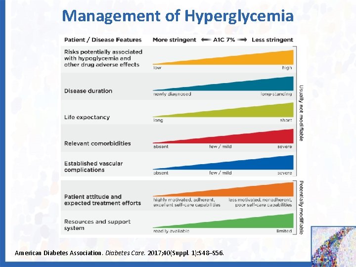 Management of Hyperglycemia American Diabetes Association. Diabetes Care. 2017; 40(Suppl. 1): S 48–S 56.
