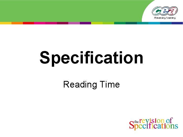 Specification Reading Time 