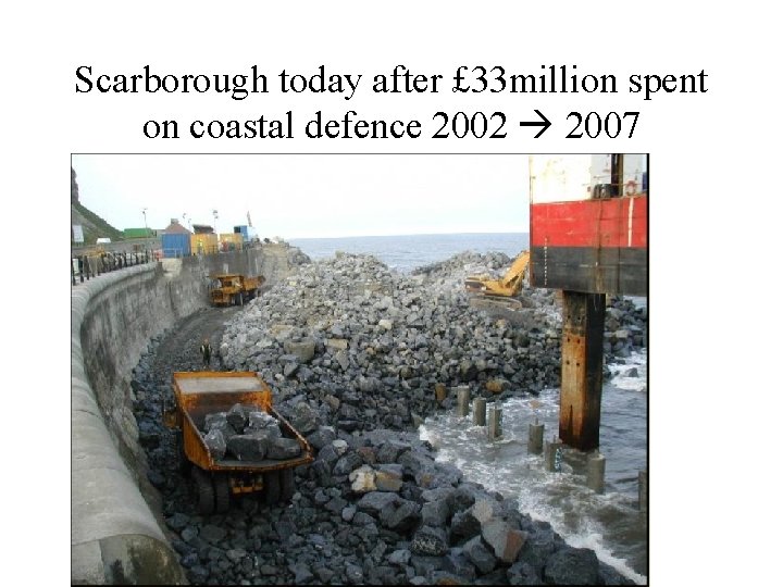 Scarborough today after £ 33 million spent on coastal defence 2002 2007 