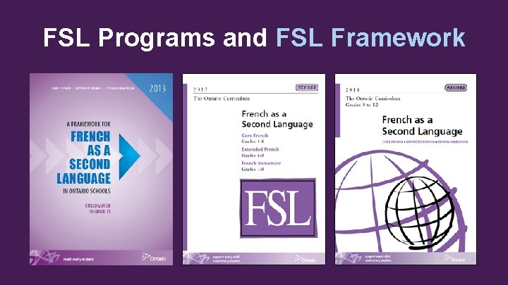 FSL Programs and FSL Framework 