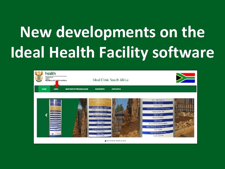 New developments on the Ideal Health Facility software 19 