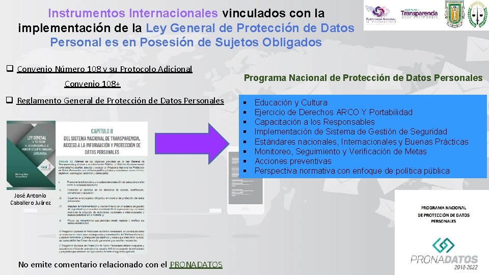 Instrumentos Internacionales vinculados con la implementación de la Ley General de Protección de Datos